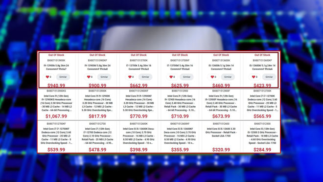 인텔 13세대 랩터 레이크 가격 유출? 캐나다 소매업체, 예비 가격 나열 | 케이벤치 주요뉴스