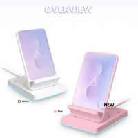 ABKO Introduces the Pink ABKO ACD20 Rotating Cradle High-Speed Wireless Charger