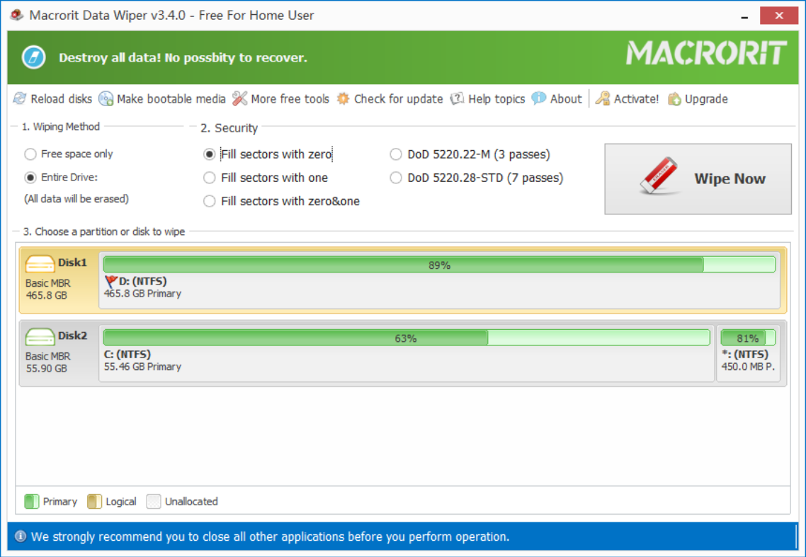 Macrorit Data Wiper 6.9.7 download the new version for android