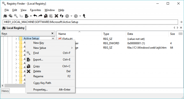 instal Registry Finder 2.58