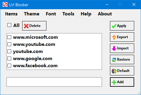 url blocked by content blocker