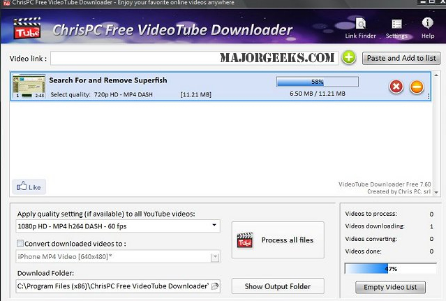 free downloads ChrisPC VideoTube Downloader Pro 14.23.0712