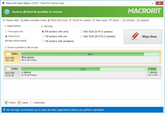 Macrorit Data Wiper 6.9.7 free instal