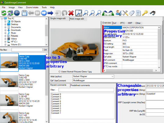 QuickImageComment 4.56 for windows download free