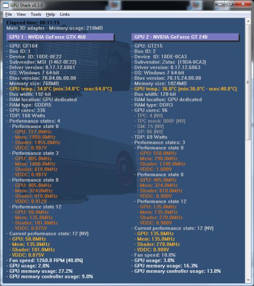 GPU Shark v0.26.0.0 (그래픽카드 정보 확인/모니터링 유틸)