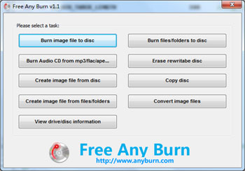 Free Any Burn v5.6 ( 작고 가벼운 무료 CD/DVD/Blu-ray 레코딩 유틸)
